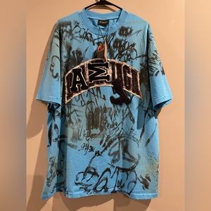 BALENCIAGA SS23 MUD SHOW RARE DISTRESSED SKATER TEE
